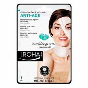 Anti-Aging-Revitalisierungsmaske Cotton Face & Neck Iroha Cotton Face Neck Mask (1 Stück)